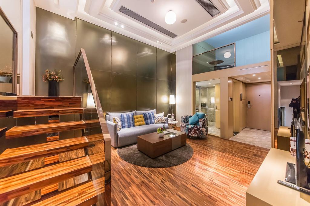 一呆公寓广州保利中达店 Guangzhou Exterior foto